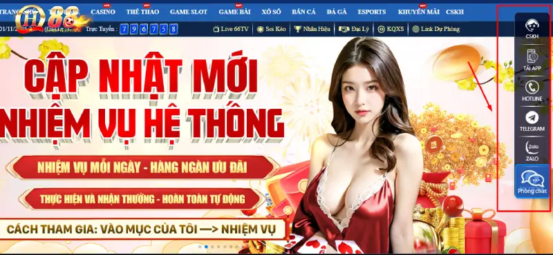 Có nhiều cách kết nối với nhà cái